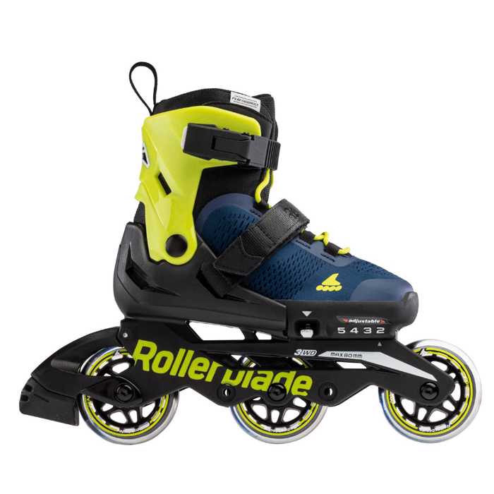 ROLLERBLADE Microblade 3WD 2021 Afxomeioumena Patinia - Blue Royal/Lime